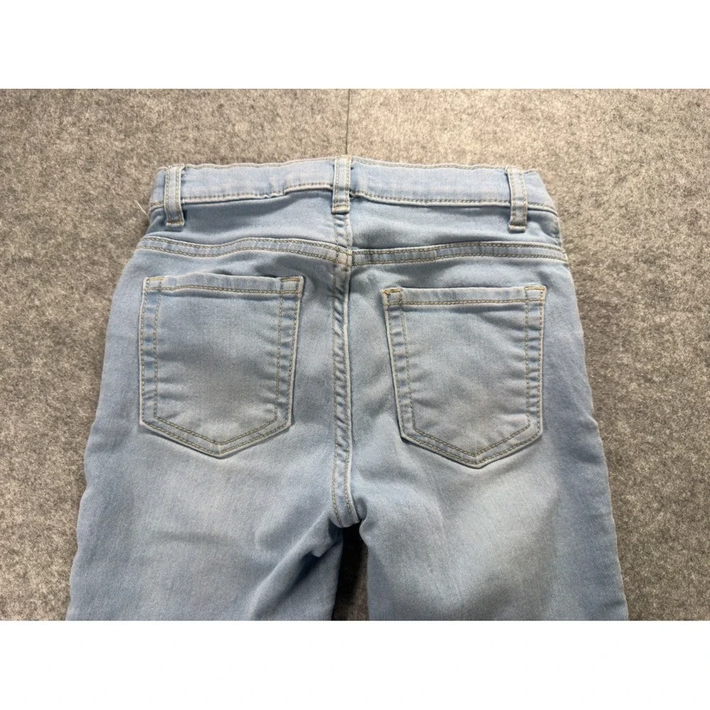 The Children's Place Super Skinny Jeans Kids Size 10 Light Wash Adjustable Waist